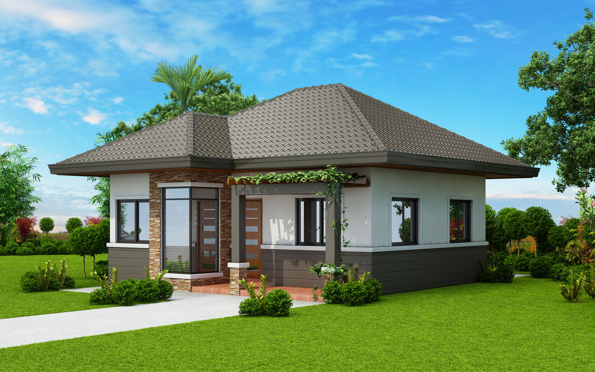  Two  Bedroom  Small House  Plan  Cool House  Concepts