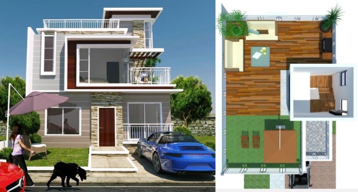 4 Bedroom Beach house Plan
