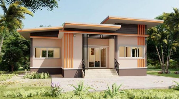 Beautiful Single Storey House Designs With Three Bedrooms Cool