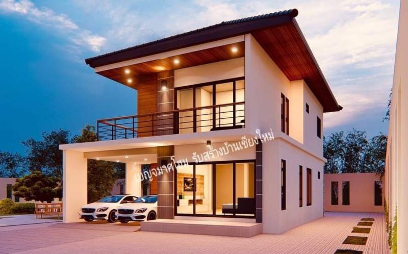 Picture of Modern Exterior Design of a Magnificent Two Storey House