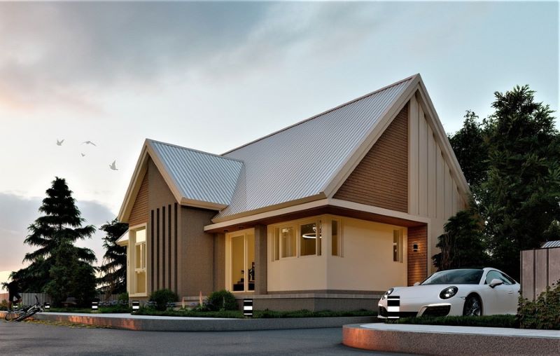 Picture of Modern Bungalow House Design with Stylish Exterior
