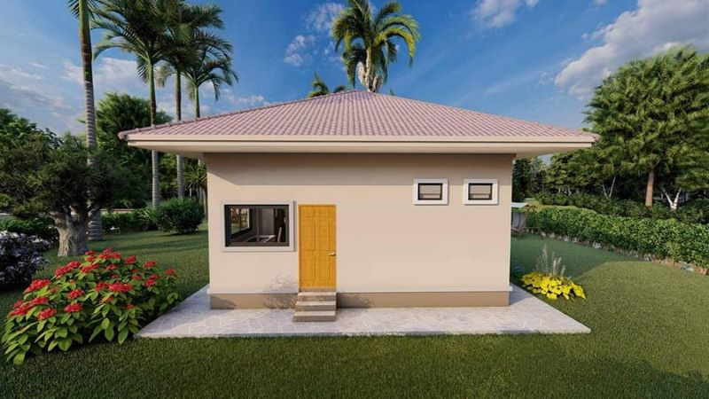 Picture of Modern Three-Bedroom House Plan in a Narrow Lot