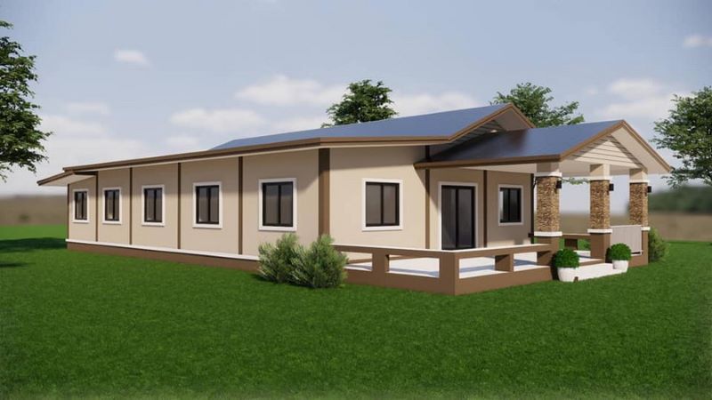 Picture of Modern Family Home Design with Spacious Verandah