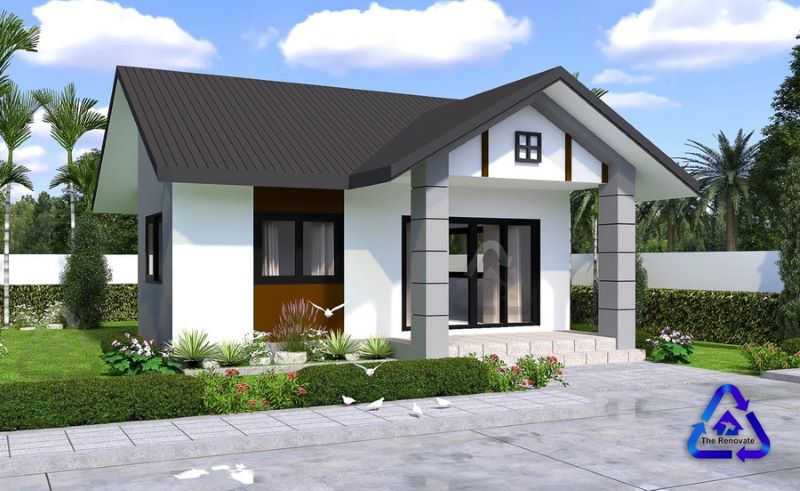 Picture of Simple Bungalow House Plan with Minimalist Theme