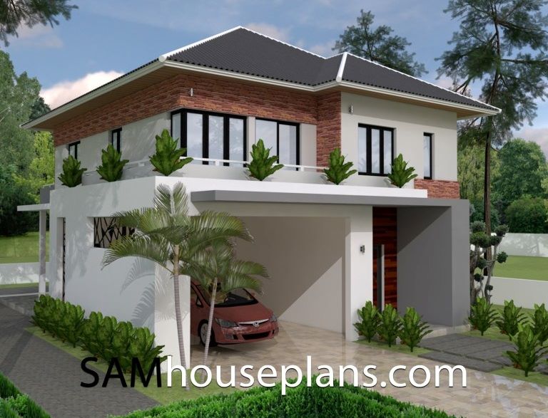 Picture of Two-Storey Contemporary House with Superb Exterior Façade