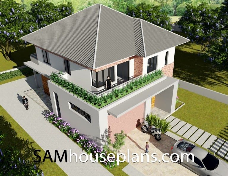 Picture of Two-Storey Contemporary House with Superb Exterior Façade